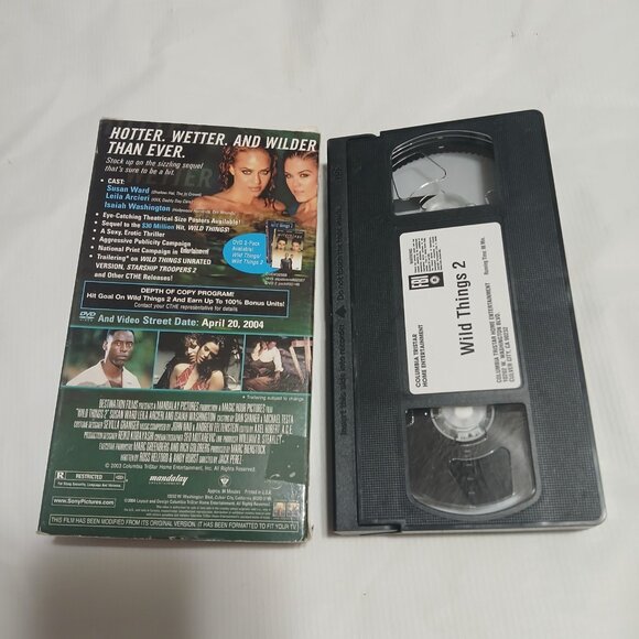 Wild Things 2 Rare Promotional Screener 2004 VHS Tape Susan Ward Leila Arcieri - Picture 2 of 3